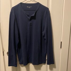 Cloudveil Henley Long Sleeve Blue Shirt